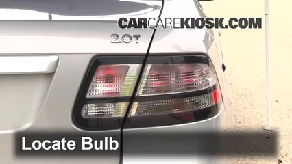 2010 Saab 9-3 2.0T 2.0L 4 Cyl. Turbo Sedan Luces Luz trasera (reemplazar foco)